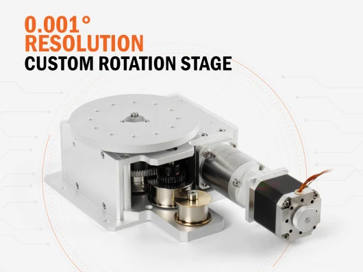 0.001° Resolution Custom UHV Rotation Stage